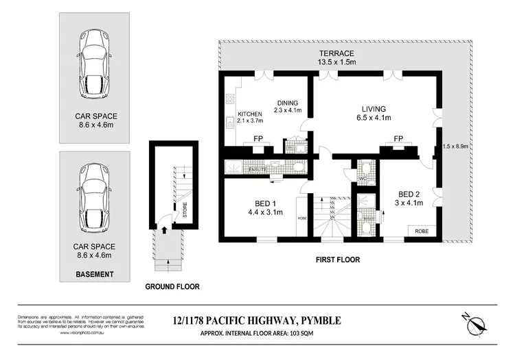 Floorplan of Homely apartment listing, 12/1178 Pacific Highway, Pymble NSW 2073
