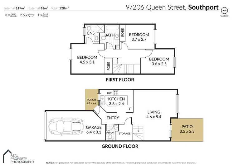 Floorplan of Homely townhouse listing, 9/206-208 Queen Street, Southport QLD 4215