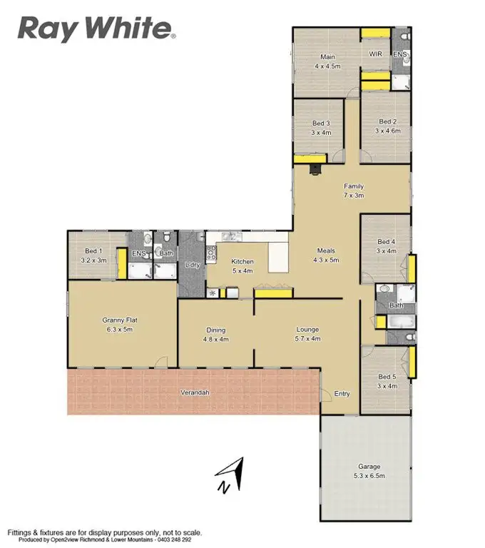 Floorplan of Homely rural property listing, 538 Tennyson Road, Tennyson NSW 2754