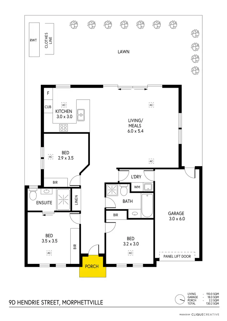 Floorplan of Homely house listing, 9D Hendrie Street, Morphettville SA 5043