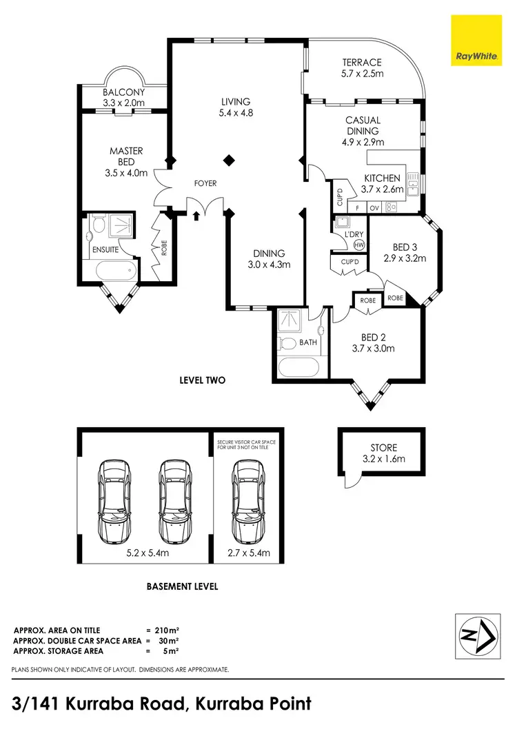 Floorplan of Homely apartment listing, 3/141 Kurraba Road, Kurraba Point NSW 2089