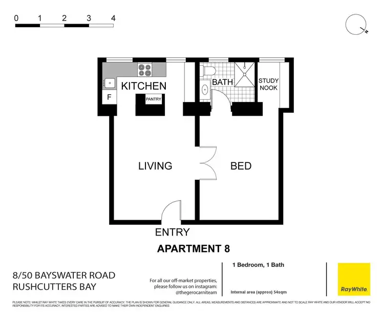Floorplan of Homely apartment listing, 8/50 Bayswater Road, Rushcutters Bay NSW 2011