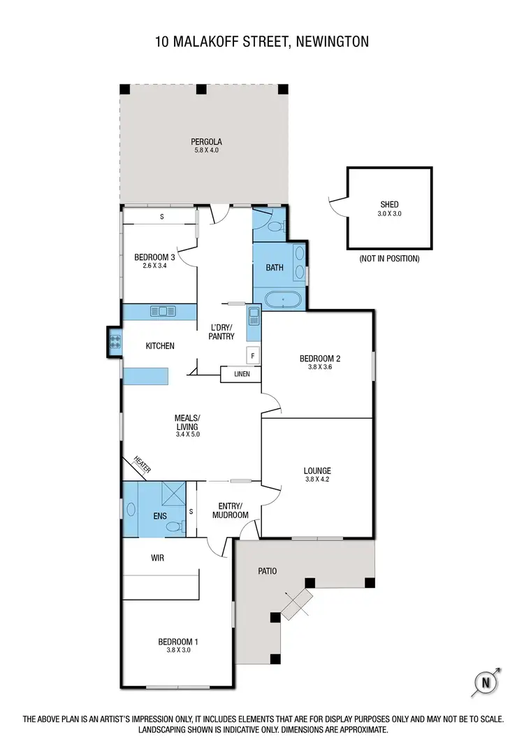 Floorplan of Homely house listing, 10 Malakoff Street, Newington VIC 3350