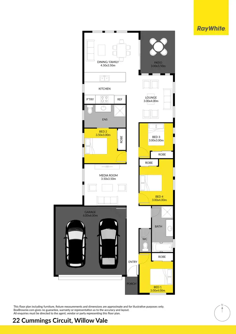 Floorplan of Homely house listing, 22 Cummings Circuit, Willow Vale QLD 4209