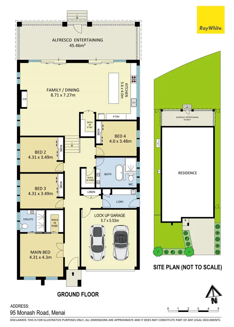 Floorplan of Homely house listing, 95 Monash Road, Menai NSW 2234