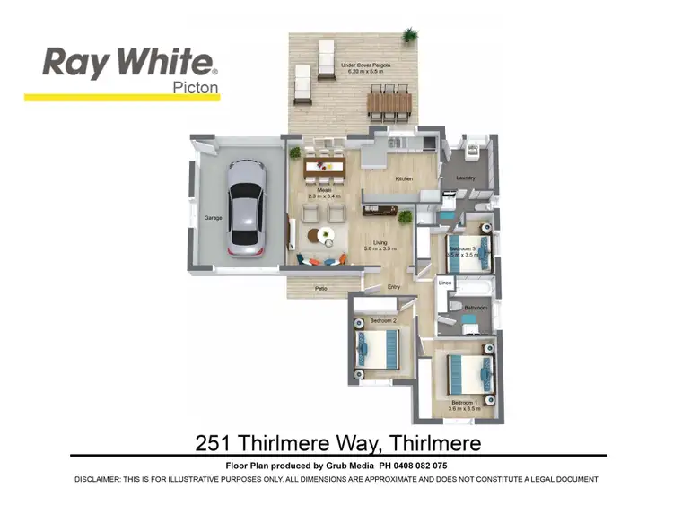 Floorplan of Homely house listing, 251 Thirlmere Way, Thirlmere NSW 2572