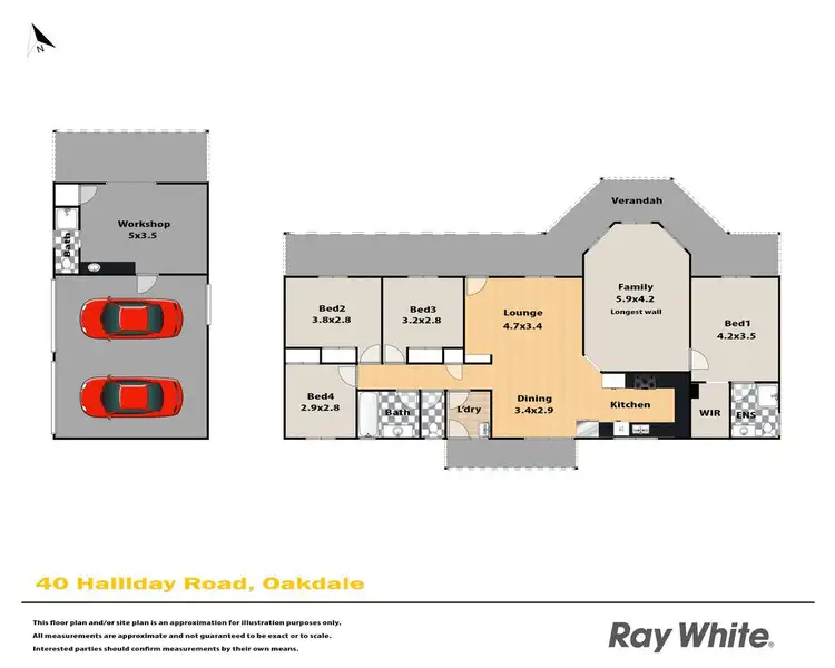 Floorplan of Homely house listing, 40 Halliday Road, Oakdale NSW 2570