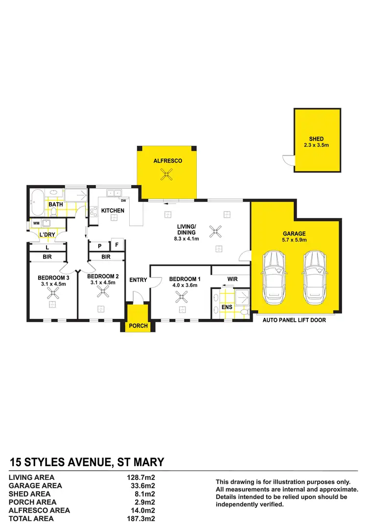 Floorplan of Homely house listing, 15 Styles Avenue, St Marys SA 5042