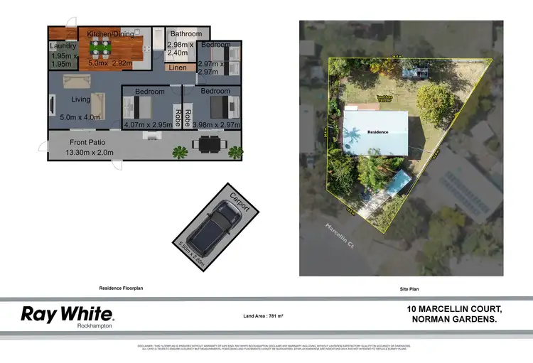 Floorplan of Homely house listing, 10 Marcellin Court, Norman Gardens QLD 4701
