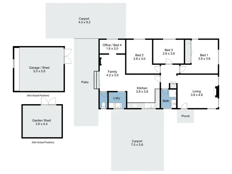 Floorplan of Homely house listing, 16 Calder Street, Benalla VIC 3672