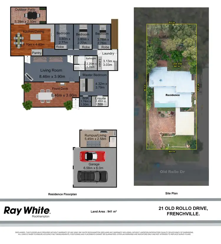 Floorplan of Homely house listing, 21 Old Rollo Drive, Frenchville QLD 4701