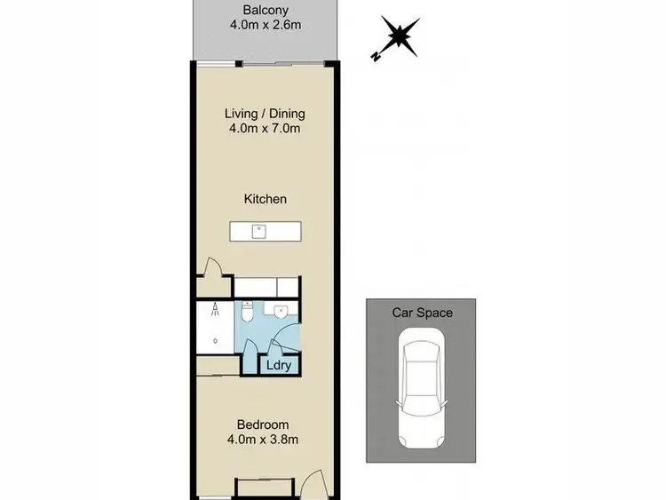 Floorplan of Homely apartment listing, 114/41 Robertson Street, Fortitude Valley QLD 4006