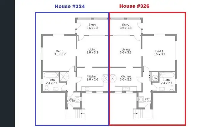 Floorplan of Homely semi-detached listing, 324 Nursery Road, Holland Park QLD 4121