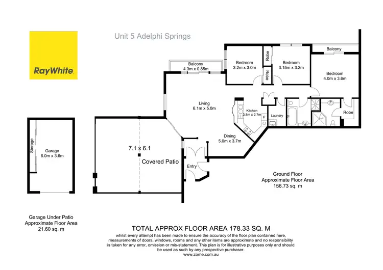 Floorplan of Homely unit listing, 5/100 Cotlew Street "Odyssey", Southport QLD 4215
