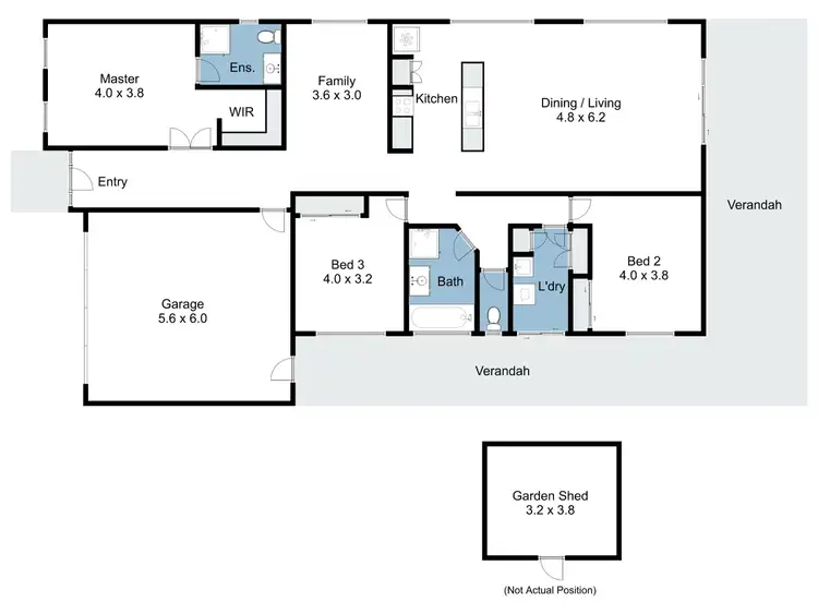 Floorplan of Homely house listing, 5 Stapleton Court, Benalla VIC 3672