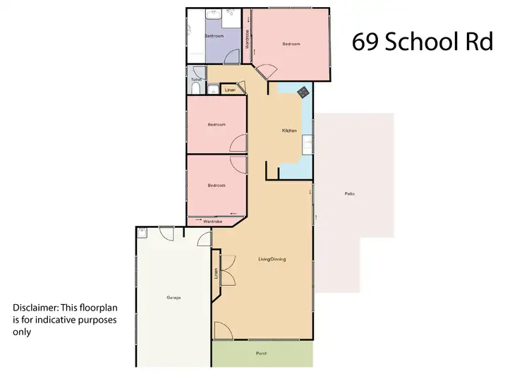 Floorplan of Homely house listing, 69 School Road, Kallangur QLD 4503