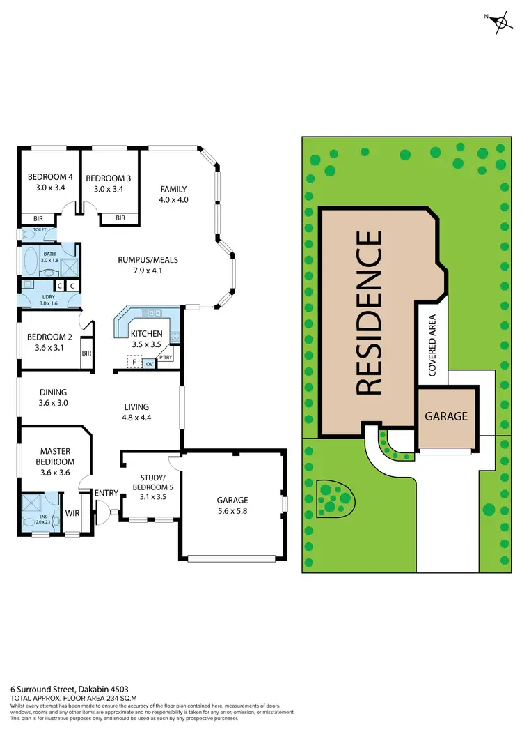 Floorplan of Homely house listing, 6 Surround Street, Dakabin QLD 4503