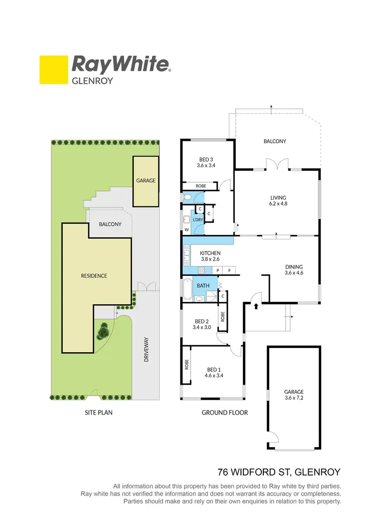 Floorplan of Homely house listing, 76 Widford Street, Glenroy VIC 3046