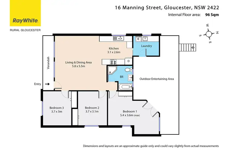 Floorplan of Homely house listing, 16 Manning Street, Gloucester NSW 2422