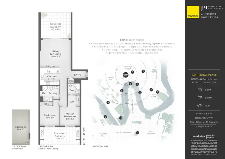 Floorplan of Homely apartment listing, D31/20 Gipps Street, Fortitude Valley QLD 4006