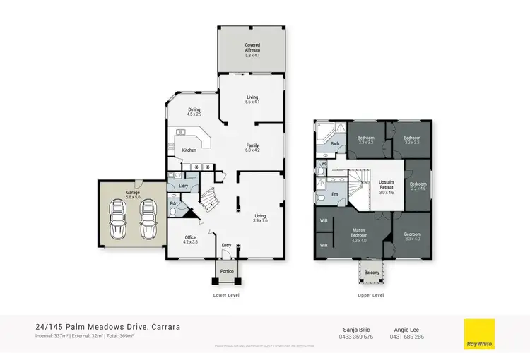 Floorplan of Homely house listing, 24/145 Palm Meadows Drive, Carrara QLD 4211