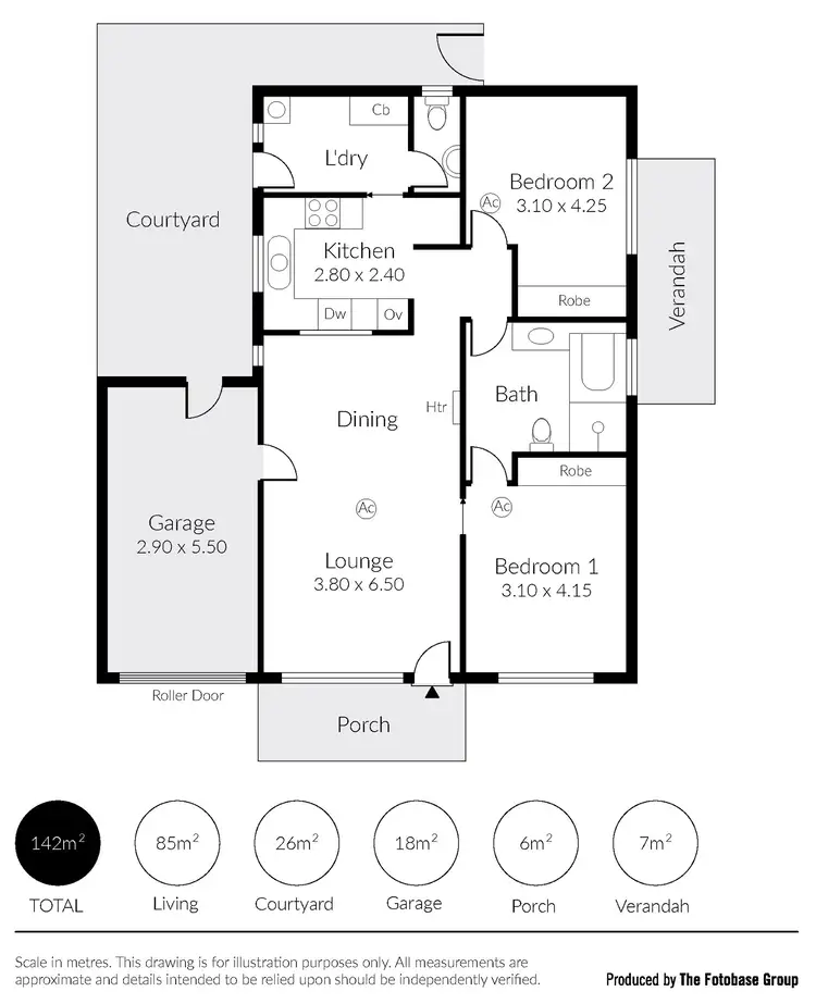 Floorplan of Homely unit listing, 1/32 Williams Avenue, St Morris SA 5068