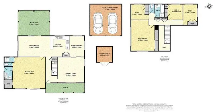 Floorplan of Homely house listing, 6 Flamingo Drive, Banksia Beach QLD 4507