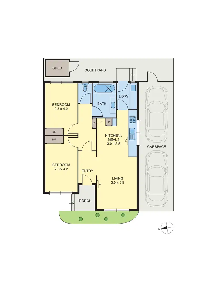 Floorplan of Homely unit listing, 6/508-510 Moreland Road, Brunswick West VIC 3055