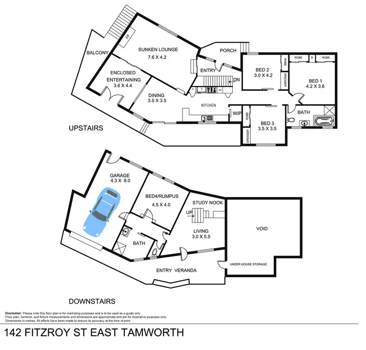 Floorplan of Homely house listing, 142 Fitzroy Street, Tamworth NSW 2340