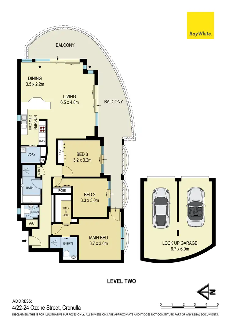 Floorplan of Homely unit listing, 4/22-24 Ozone Street, Cronulla NSW 2230