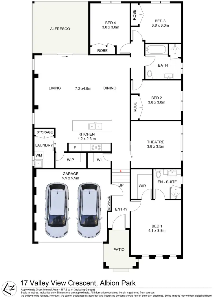 Floorplan of Homely house listing, 17 Valley View Crescent, Albion Park NSW 2527