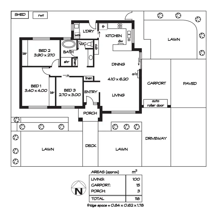 Floorplan of Homely house listing, 46 Evan Avenue, Salisbury SA 5108