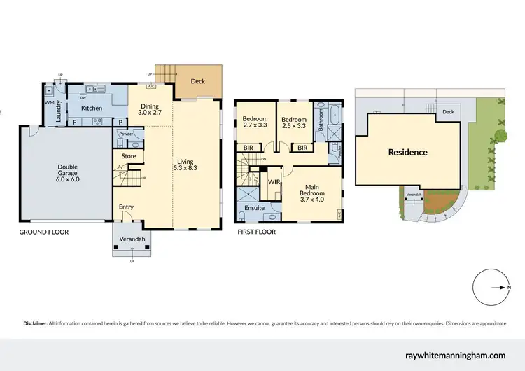Floorplan of Homely townhouse listing, 6/365 High Street, Templestowe Lower VIC 3107