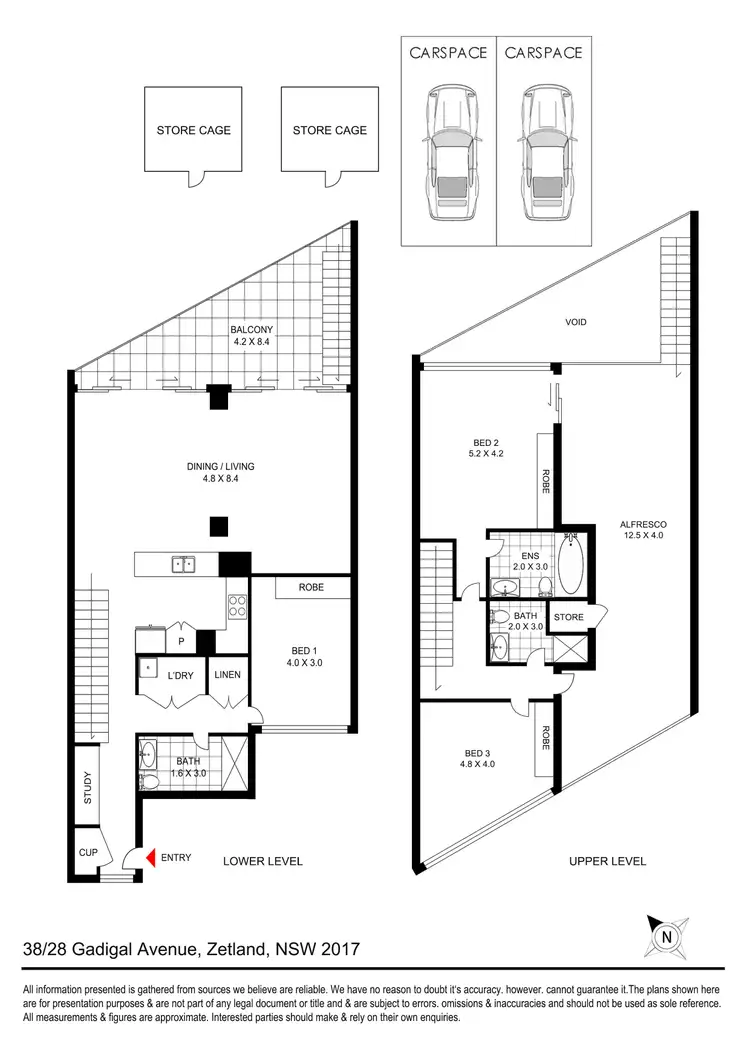Floorplan of Homely apartment listing, 38/28 Gadigal Avenue, Zetland NSW 2017