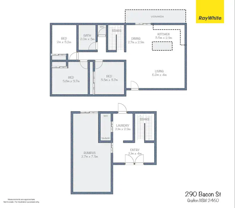 Floorplan of Homely house listing, 290 Bacon Street, Grafton NSW 2460