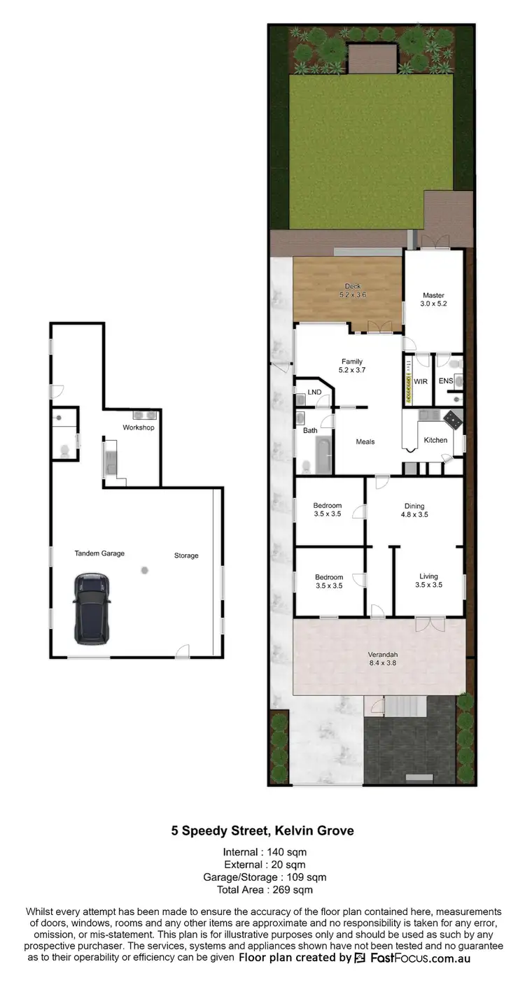 Floorplan of Homely house listing, 5 Speedy Street, Kelvin Grove QLD 4059