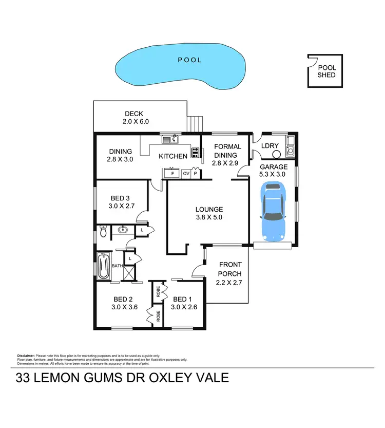 Floorplan of Homely house listing, 33 Lemon Gums Drive, Tamworth NSW 2340