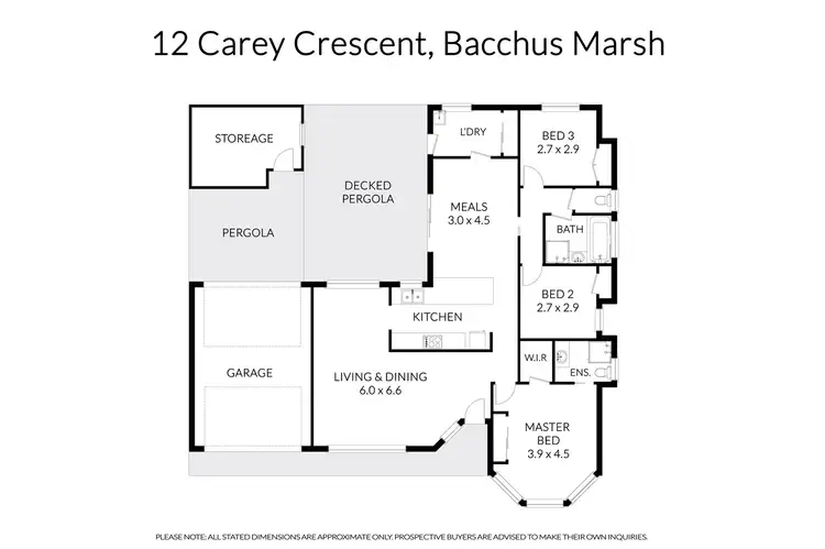 Floorplan of Homely house listing, 12 Carey Crescent, Bacchus Marsh VIC 3340