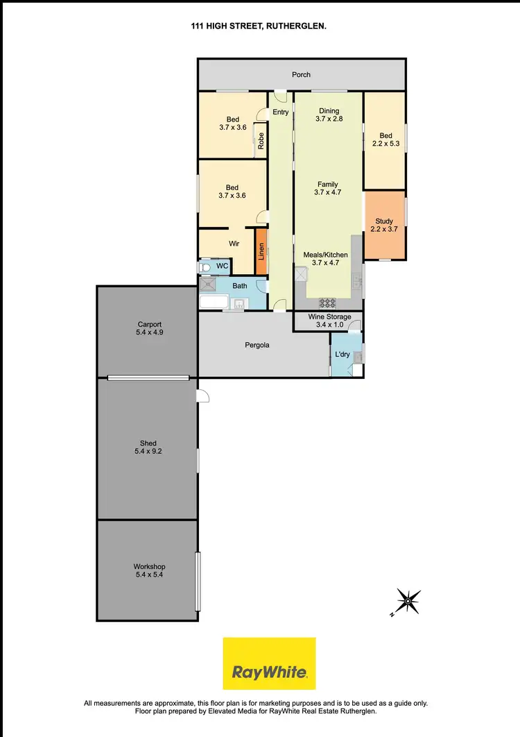 Floorplan of Homely house listing, 111 High Street, Rutherglen VIC 3685