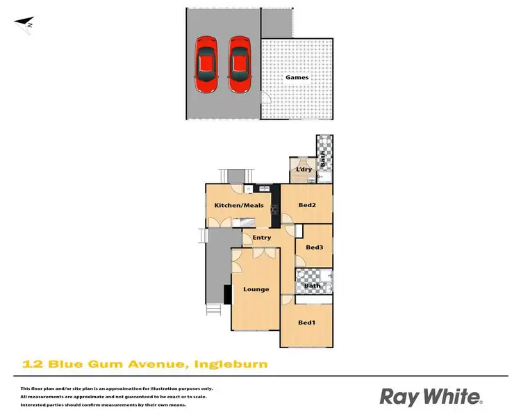 Floorplan of Homely house listing, 12 Blue Gum Avenue, Ingleburn NSW 2565