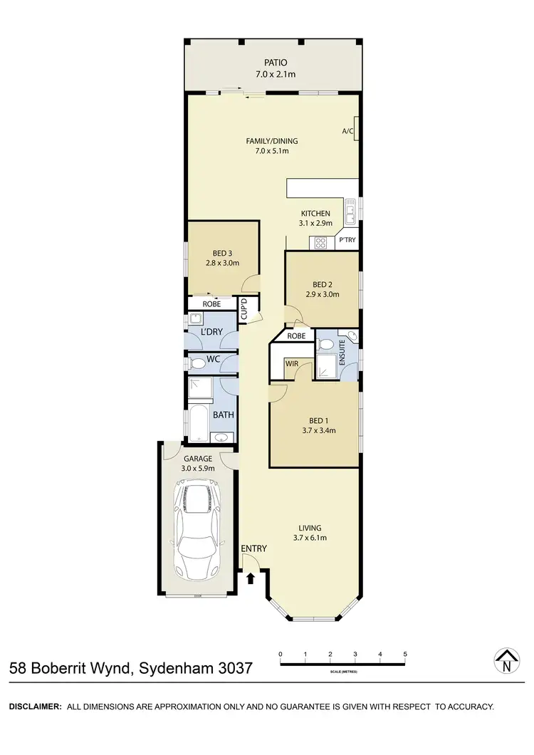 Floorplan of Homely house listing, 58 Boberrit Wynd, Sydenham VIC 3037