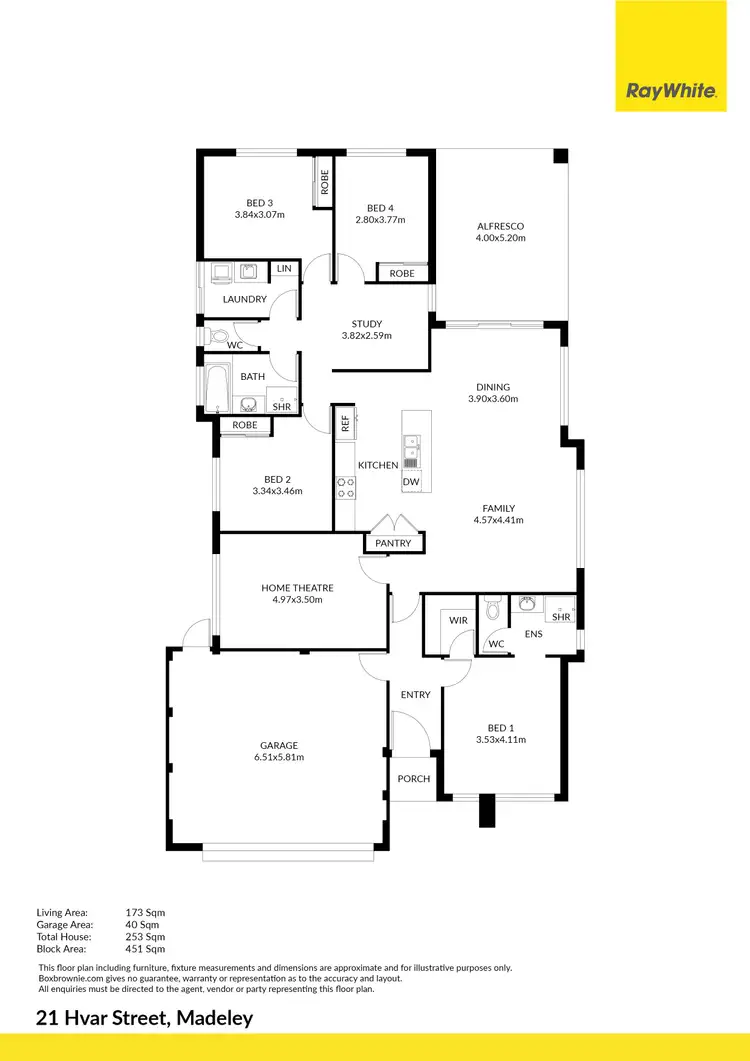 Floorplan of Homely house listing, 21 Hvar Street, Madeley WA 6065