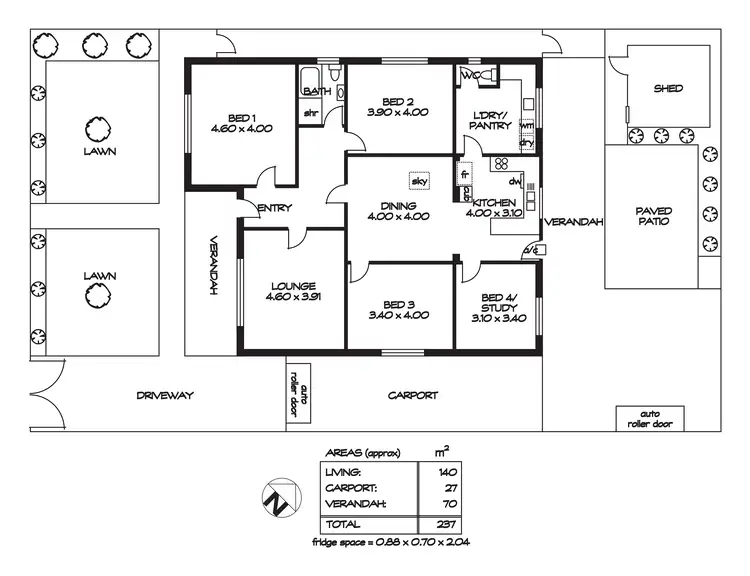 Floorplan of Homely house listing, 78 Cleveland Terrace, Ottoway SA 5013
