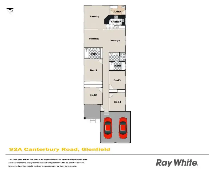 Floorplan of Homely house listing, 92A Canterbury Road, Glenfield NSW 2167