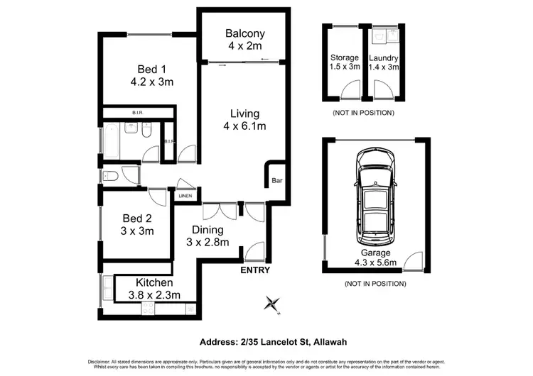 Floorplan of Homely unit listing, 2/35 Lancelot Street, Allawah NSW 2218