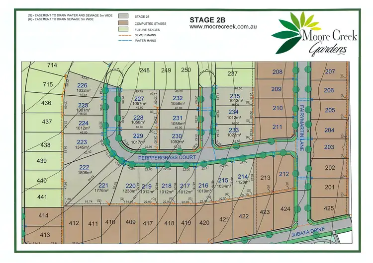 Floorplan of Homely land listing, LOT 228, Stage 2B Moore Creek Gardens, Tamworth NSW 2340
