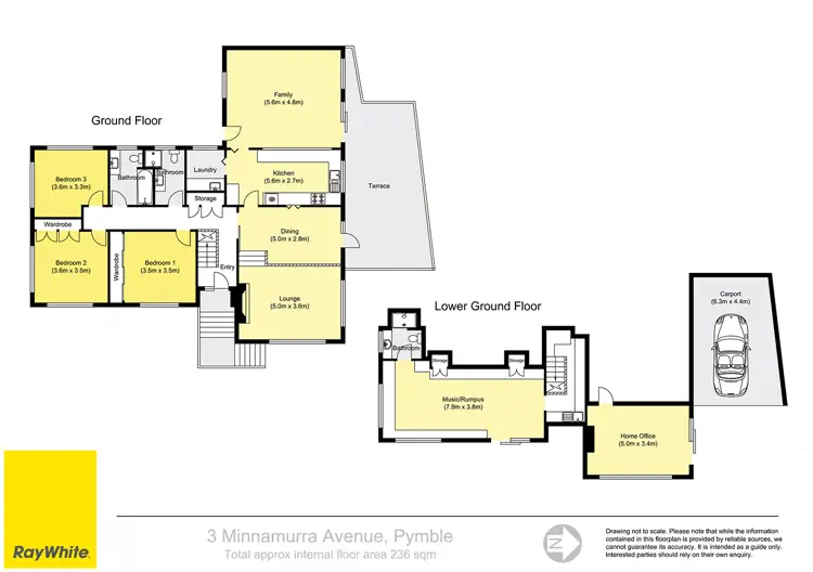 Floorplan of Homely house listing, 3 Minnamurra Avenue, Pymble NSW 2073