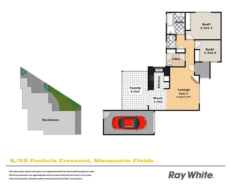 Floorplan of Homely villa listing, 6/65 Fuchsia Crescent, Macquarie Fields NSW 2564
