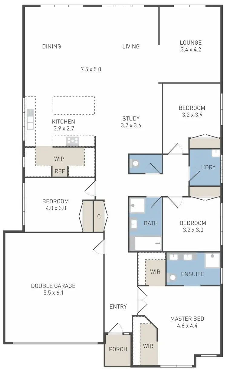 Floorplan of Homely house listing, 79 Ellimatta Road, Mambourin VIC 3024