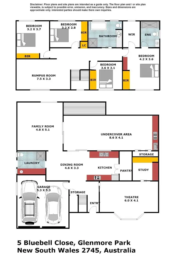 Floorplan of Homely house listing, 5 Bluebell Close, Glenmore Park NSW 2745